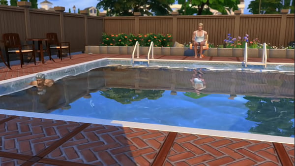 Ajay fucks the Cheerleading Squad Poolside Sims 4 Wicked Whims
